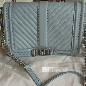 Rebecca Minkoff Gray Quilted Crossbody Bag